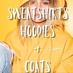 Sweatshirts, hoodies, and coats